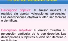 Tipos de descripción
